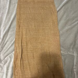Free People Tan Maxi Skirt